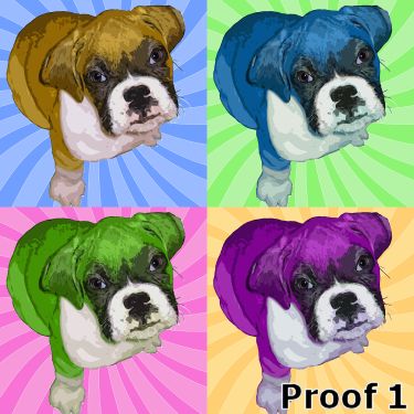 Boxer pop art and gifts