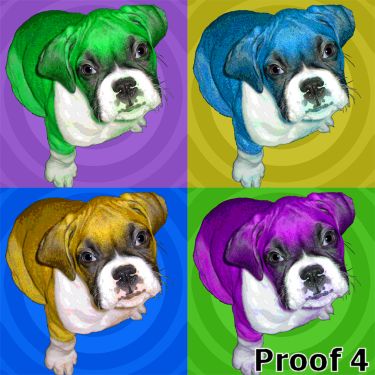 Boxer dog pop art and gifts
