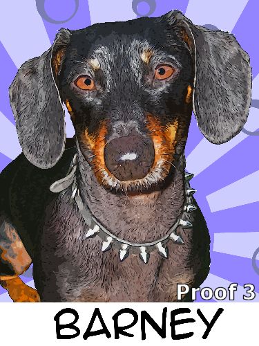 Whimsical Pop Art Portrait Dachshund
