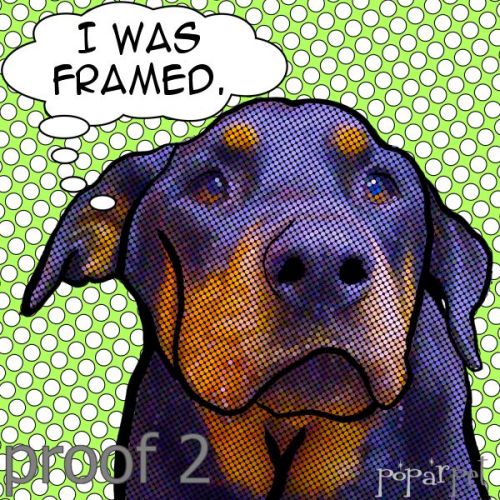 Custom Lichtenstein pet art