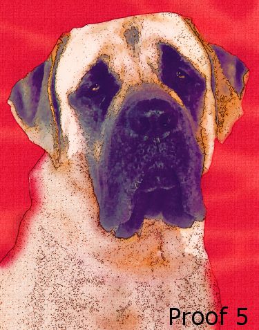 Mastiff Custom portrait