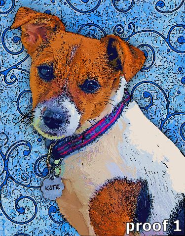 pop art pet portrait jack russell terrier gifts