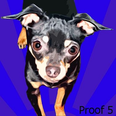 Chihuahua art warhol style 