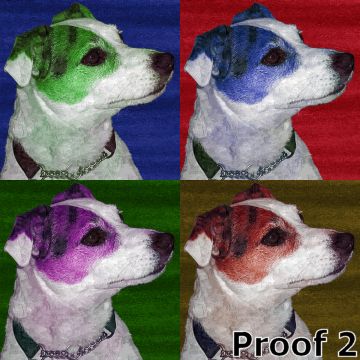 pop art Parson Russell Terrier