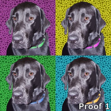 Black Lab pop art