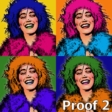 Custom Warhol inspired portrait 