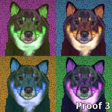 Shiba Inu pop art 