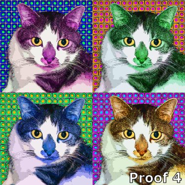 custom cat art from your photos