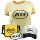 Woof Stickers, Wag tees, Meow, Bark, Grrr and more