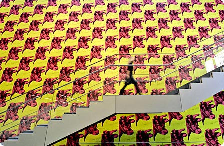 Andy Warhol wall at MoMA