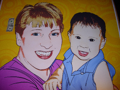 pop art portrait from photos