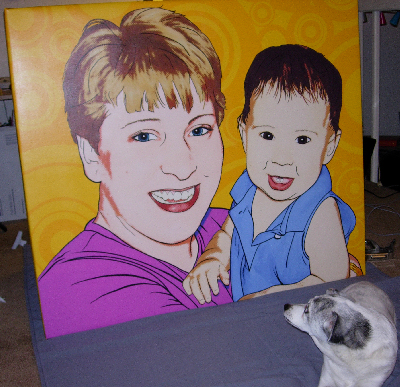 Andy Warhol style portraits