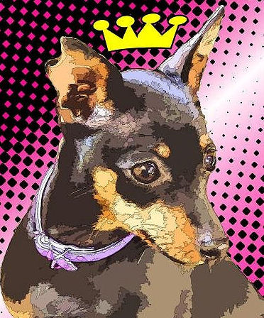 Lichtenstein Style Dog Portraits