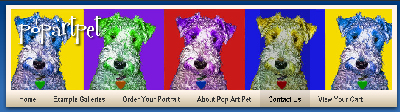 Warhol style pet portraits