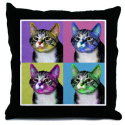 pet throw pillow
