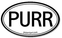 Purr sticker