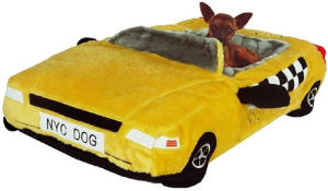 Yellow Taxi pet bed