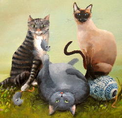 cat paintings