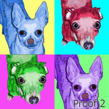 Italian Greyhound pop art