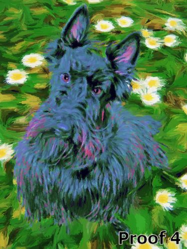 Custom Scottie portraits from pop art pet