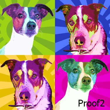 pet dog art portrait