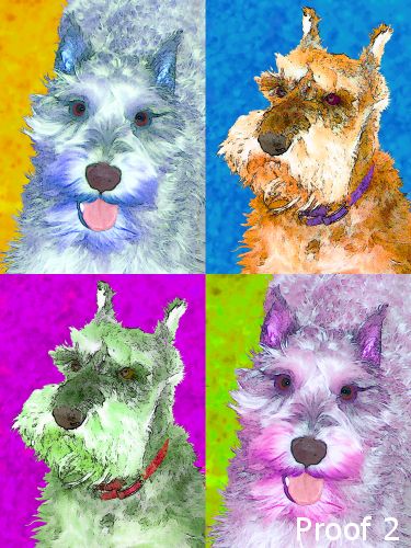 pet dog art portrait