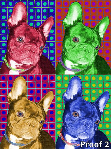 French bulldog art 