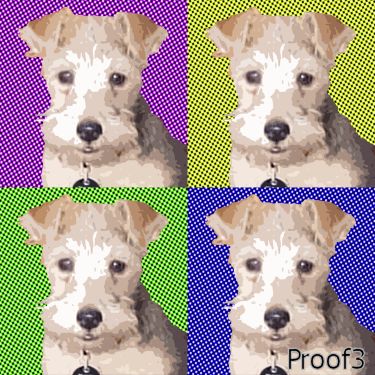 Pop Art Terrier Puppy Portrait