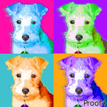 Terrier Pop Art Gifts and Art Portraits