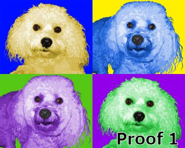 Bichon pop art