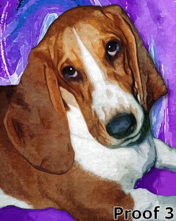 bassett hound portraits and gifts