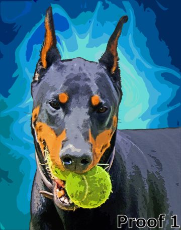 Doberman Pop Art