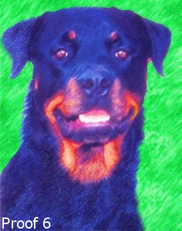 Rottie breed specific portraits and gifts