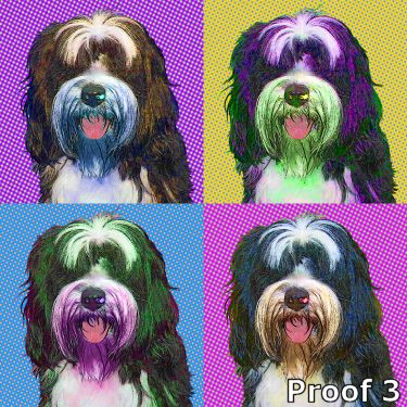 Custom Tibetian Terrier art