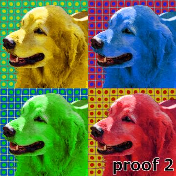Yellow Lab pop art