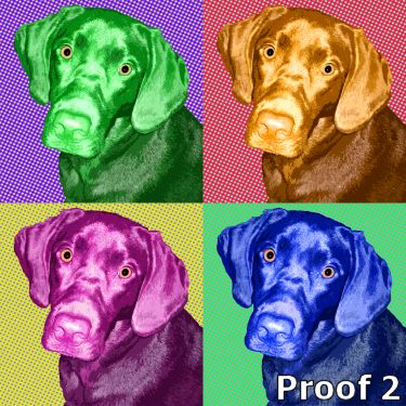 Custom Labrador Retriever art