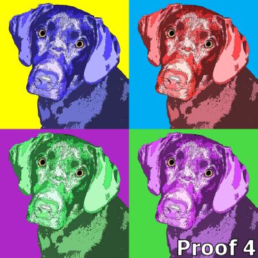 Fun dog pop art, Labrador Retriever