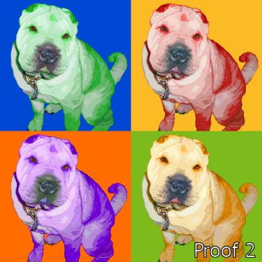Shar Pei dog art