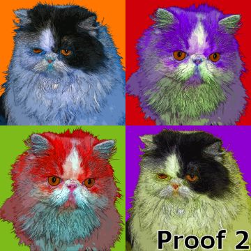 cat art pop portraits