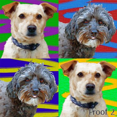 custom pet portrait dog