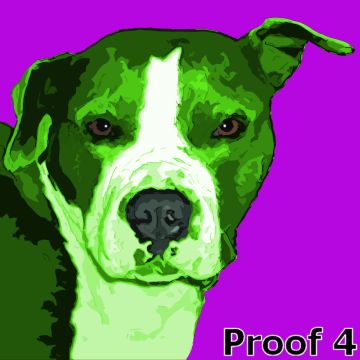 Custom Pop Art Portraits of your Pit Bull