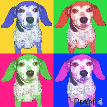  Breed Specific dog art Portrait Beagle