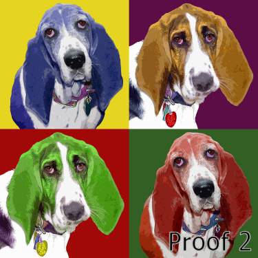 bassett hound breed specific artwork