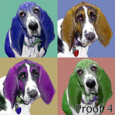 Custom Bassett Hound portrait