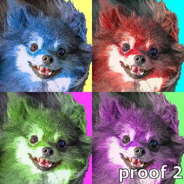 Fun custom Pomeranian pop Art