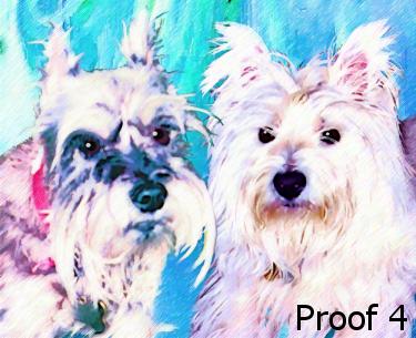 Memorial dog art comission
