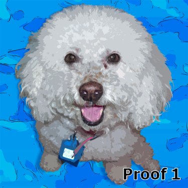 Custom dog art portraits