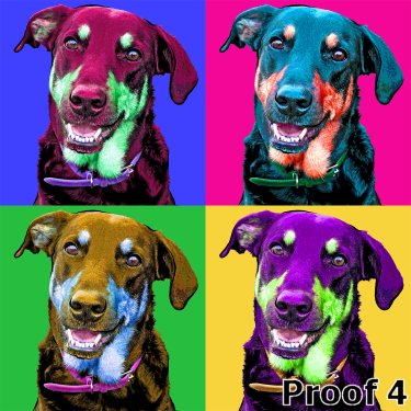 dog art, portraits and gifts from pop art pet