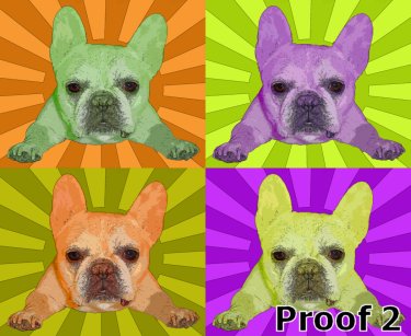 Frenchie french bulldog art 