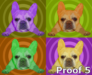 custom french bulldog art portraits